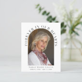 Für immer in unserem Hearts Foto Memorial Vielen D (Stehend Vorderseite)