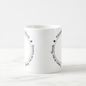 Für immer in unserem Hearts Foto Pet Memorial Kaffeetasse (Mittel)