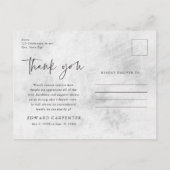 Für immer in unserem Hearts Funeral Memorial Danke Postkarte (Rückseite)