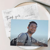 Für immer in unserem Hearts Funeral Memorial Danke Postkarte