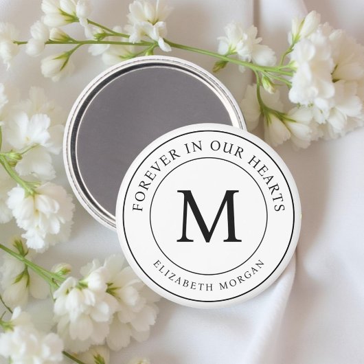 Für immer in unserem Hearts Funeral Memorial Moder Magnet