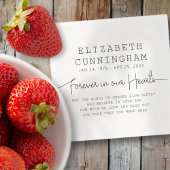 Für immer in unserem Hearts Memorial einfaches mod Serviette