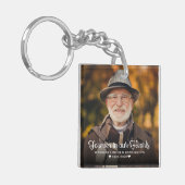 Für immer in unserem Hearts Memorial Keepake 2 Fot Schlüsselanhänger (Vorderseite links)