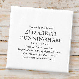 Für immer in unserem Hearts Memorial Modern Simple Magnet