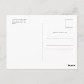 Für immer in unserem Hearts Memorial Modern Simple Postkarte (Rückseite)