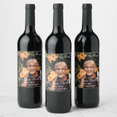 Für immer in unserem Hearts Memorial Weinflaschen Weinetikett (Flaschen)