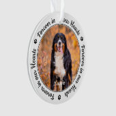 Für immer in unserem Hearts Modern Picture Dog Mem Ornament (Vorderseite)