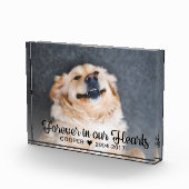 Für immer in unserem Hearts Pet Memorial Foto (Rechts)