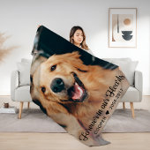 Für immer in unserem Hearts Pet Memorial Foto Fleecedecke