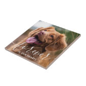 Für immer in unserem Hearts Pet Memorial Foto Fliese (Seite)