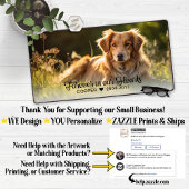 Für immer in unserem Hearts Pet Memorial Foto Schreibtischunterlage