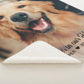 Für immer in unserem Hearts Pet Memorial Foto Sherpadecke (3/4)