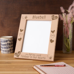 Für immer in unserem Hearts Pet Memorial Geätzte Rahmen