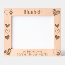Für immer in unserem Hearts Pet Memorial Geätzte Rahmen