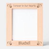 Für immer in unserem Hearts Pet Memorial Geätzte Rahmen (Vorderseite)