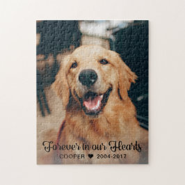 Für immer in unserem Hearts Pet Memorial Keepake F Puzzle