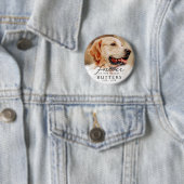 Für immer in unserem Hearts Pet Memorial Modernes  Button (Beispiel)