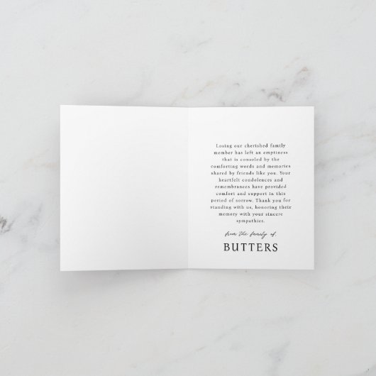 Für immer in unserem Hearts Pet Memorial Modernes Dankeskarte (Innenseite)