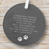 Für immer in unserem Hearts Pet Memorial Modernes  Ornament