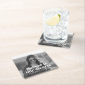 Für immer in unserem Hearts Simple Custom Foto Mem Rechteckiger Pappuntersetzer (Vor Ort)