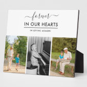 Für immer in unserem Herz 3 Foto Custom Fotoplatte (Seite)