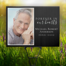 Für immer in unserem Herz Foto Beerdigung Memorial