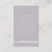 Für immer in unserem Herz Foto Beerdigungskarte Visitenkarte (Rückseite)