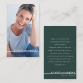 Für immer in unserem Herz Foto Beerdigungskarte Visitenkarte (Vorne/Hinten)