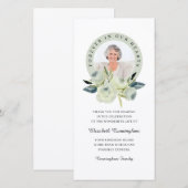 Für immer in unserem Herz-Foto Blumendenkmal Dankeskarte (Vorne/Hinten)