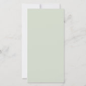 Für immer in unserem Herz Foto Blumengedenkmal Dankeskarte (Rückseite)