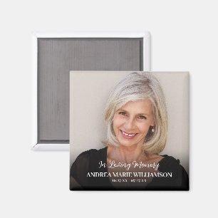 Für immer in unserem Herz-Foto Magnet