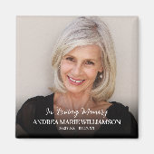 Für immer in unserem Herz-Foto Magnet (Vorne)