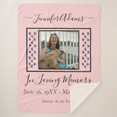 Für immer in unserem Herz Foto Memorial Sherpa Bla Sherpadecke (Vorderseite)