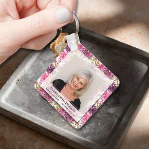 Für immer in unserem Herz-Foto Schlüsselanhänger