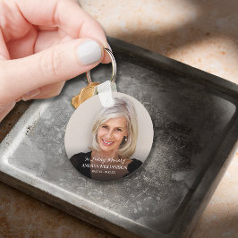 Für immer in unserem Herz-Foto Schlüsselanhänger