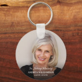 Für immer in unserem Herz-Foto Schlüsselanhänger (Vorderseite)