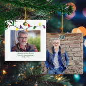 Für immer in unserem Herz-Gedächtnis Keepake Foto Keramikornament