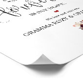 Für immer in unserem Herz-Gedächtniszeichen Poster (Ecke)