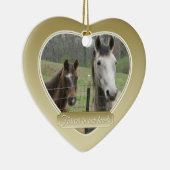 Für immer in unserem Herz-Haustier-Denkmal Keramik Ornament (Rechts)