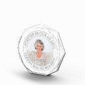 Für immer in unserem Herz Memorial Elegantes Foto (Rechts)