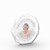 Für immer in unserem Herz Memorial Elegantes Foto (Links)