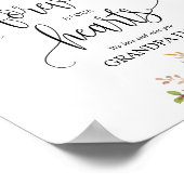 Für immer in unserem Herz Memorial Sign v9 Poster (Ecke)