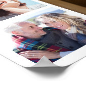 Für immer in unserem Herz Multi Foto Collage Memor Poster (Ecke)