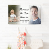 Für immer in unserem Herz Personalisiert Memorial Banner (Insitu)