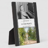 Für immer in unserem Herzen 2 Foto Erinnerung Fotoplatte (Seite)