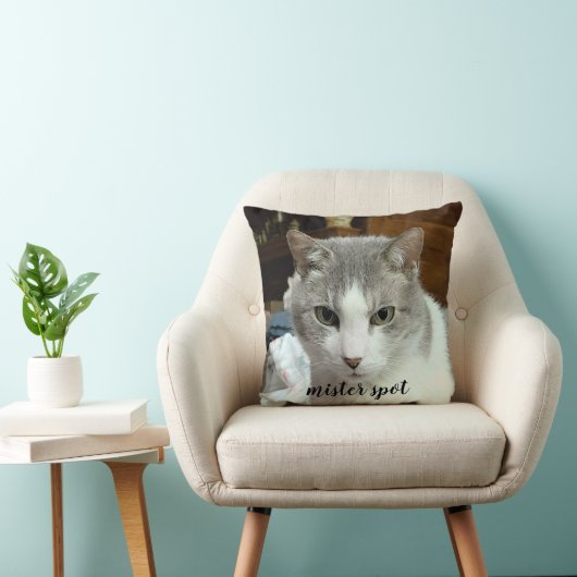 Für immer in unserem Herzen 2 Foto Name Katze Hund Kissen (Stuhl )