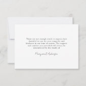 Für immer in unserem Herzen 6 Foto Beerdigung Dankeskarte (Rückseite)