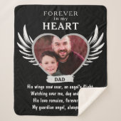 Für immer in unserem Herzen Angel Memorial Keepake Sherpadecke (Vorderseite)