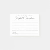 Für immer in unserem Herzen Beerdigung ein Gedächt Post-it Klebezettel (Vorderseite)