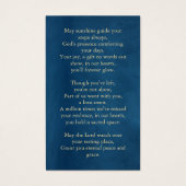 Für immer in unserem Herzen Beerdigung Foto Gebet (Rückseite)